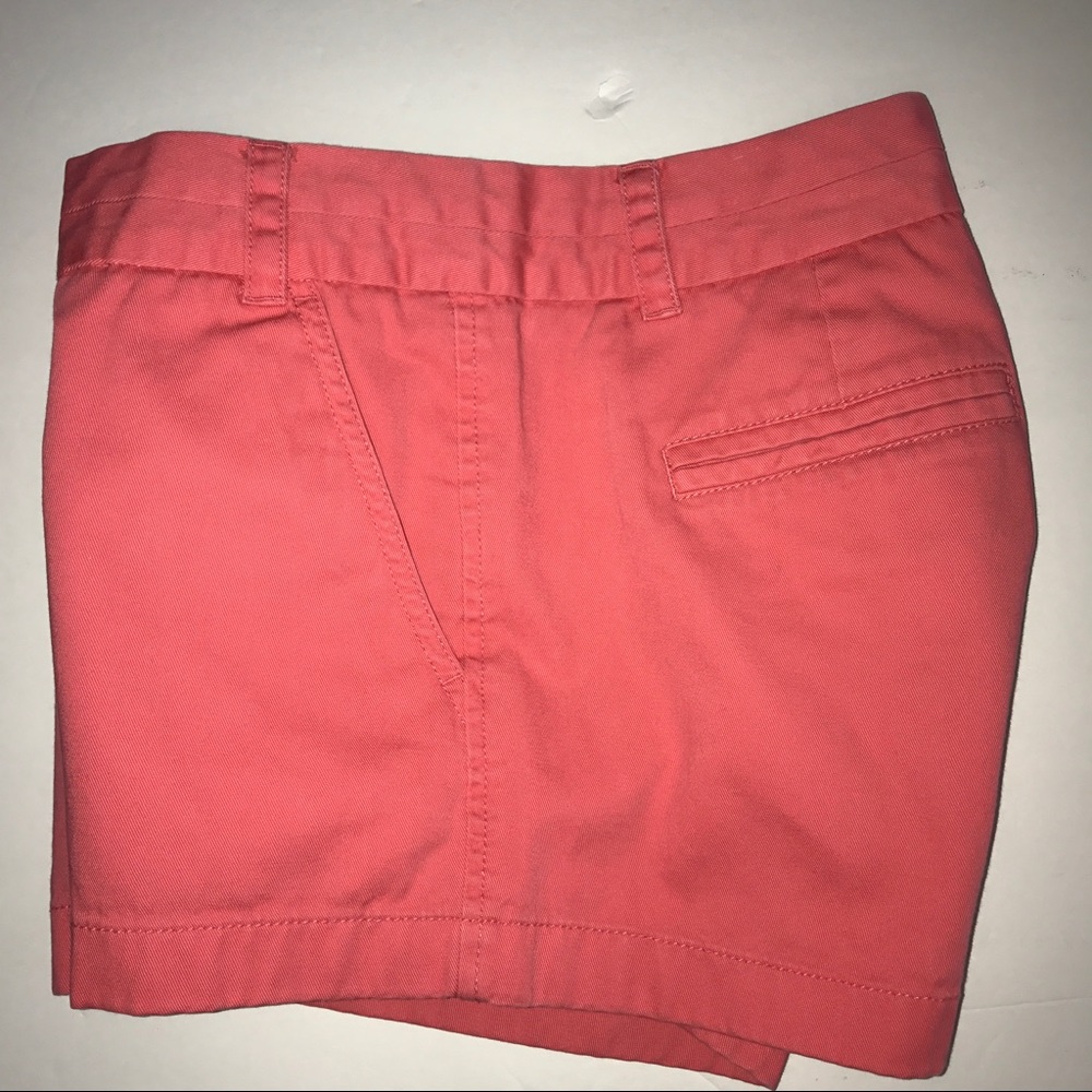 J.Crew Chino  100% Cotton Shorts Coral size 2 - Picture 7 of 7